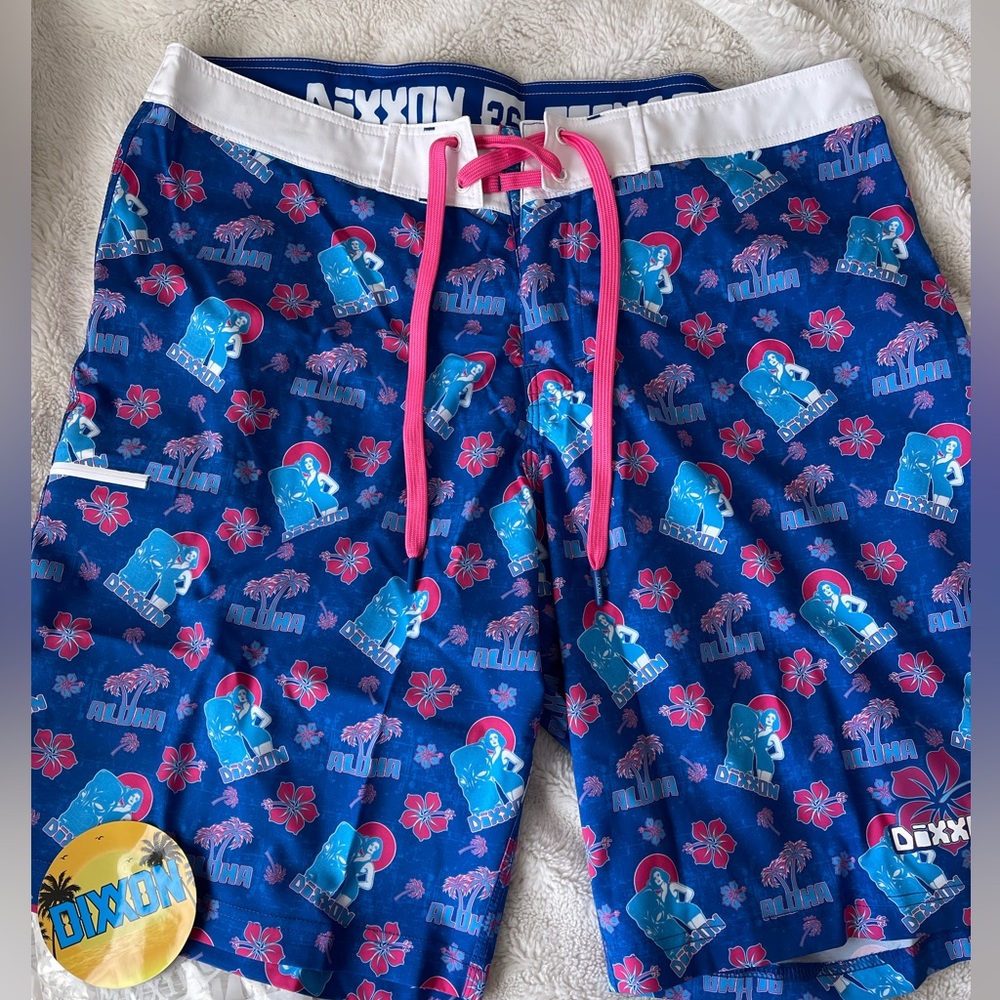 DIXXON men’s Aloha board shorts NWT size 34 available.